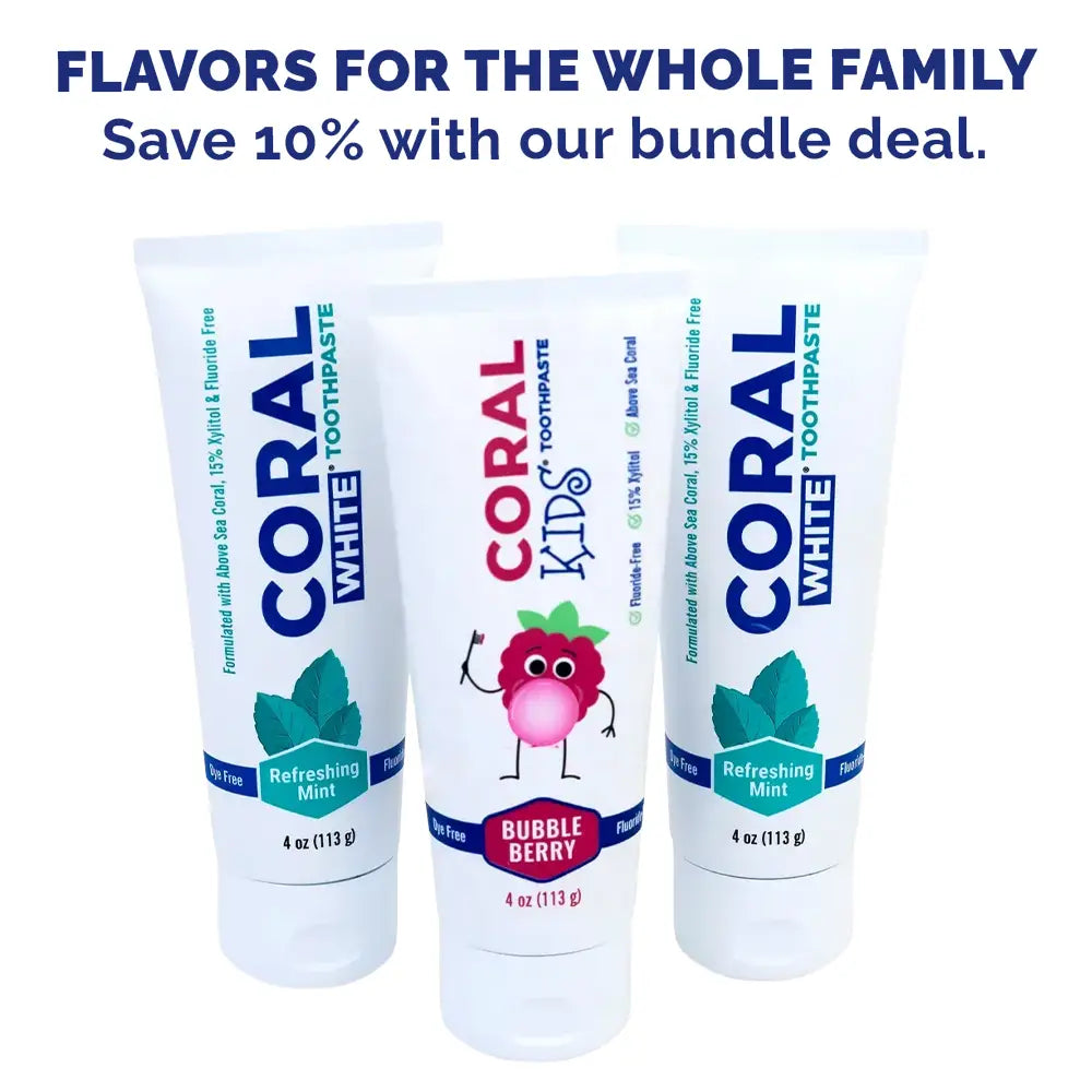 Coral Whitening Family Flavor Bundle