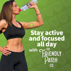 Boost Energy Patches: Caffeine, Guarana Green Tea Transdermal Energy - 28 Pack